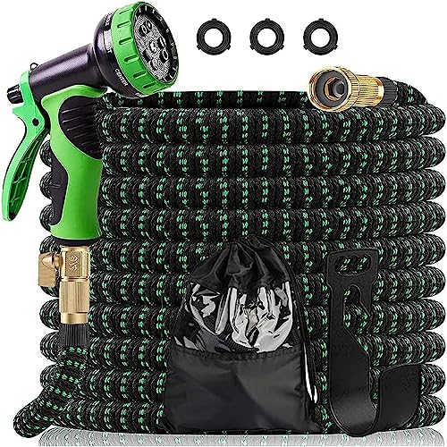 Deals-Tubo Acqua Da Giardino Estensibile Da 10 A 50 Mt Per Irrigazione Con Pistola