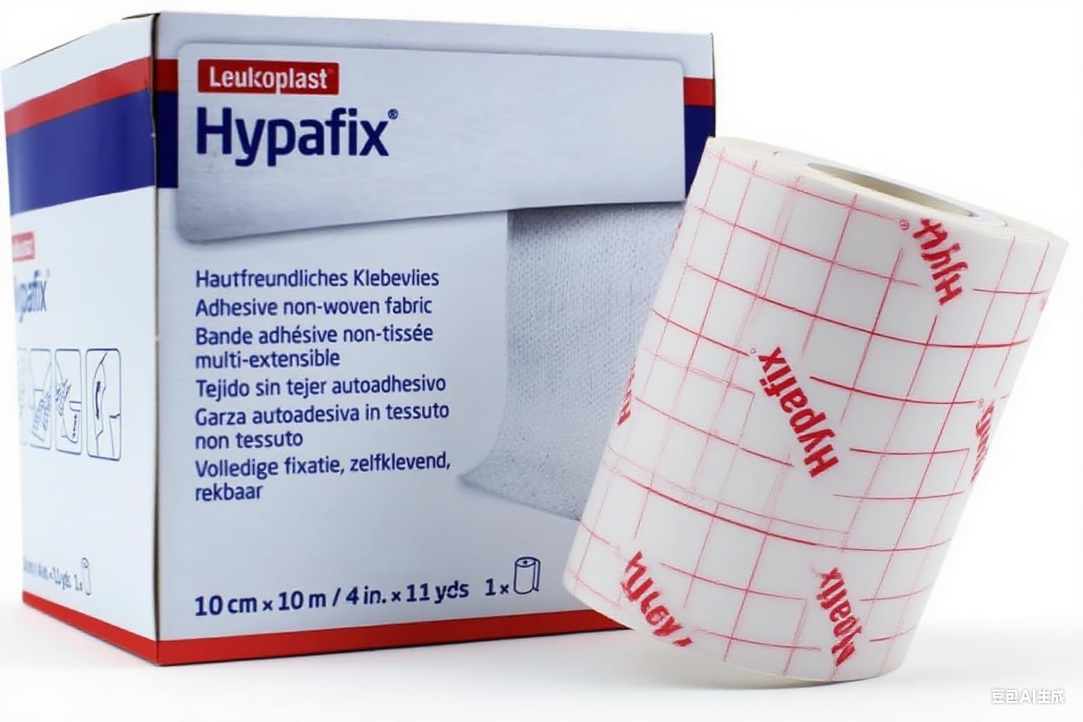 Leukoplast Fixomull Stretch 10cm x 10m Medizinisches Klebeband | Atmungsaktives Fixierpflaster Vliesstoff | Hautfreundlich, Hypoallergenes | Elastisches Fixierband | Nicht Gewebt |1 Rolle