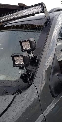 Miniatura 3 de Soportes de montaje de pilar del parabrisas Barra de luz LED se adapta a Jeep Grand Cherokee WJ 99-04