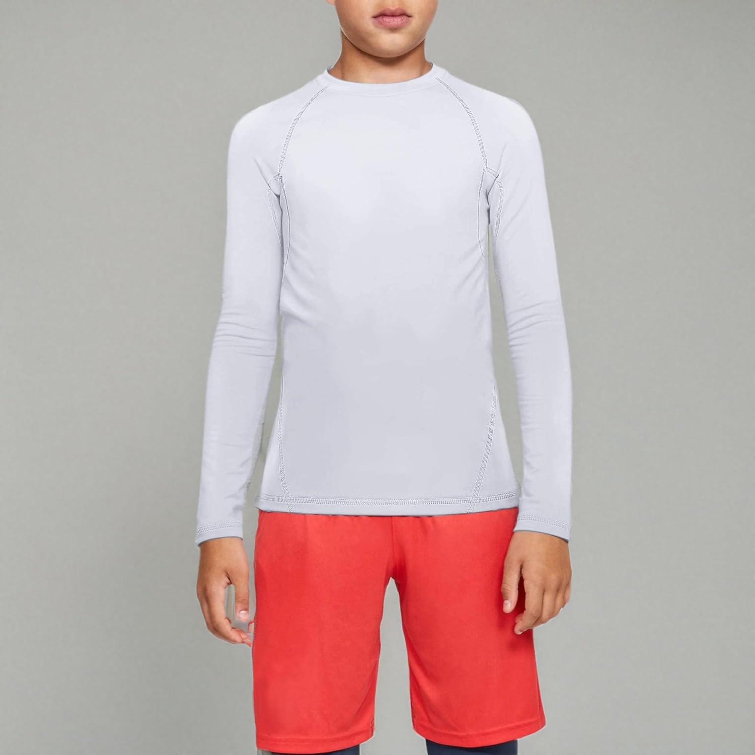 TELALEO 4, 3, 2, 5/1 Pack Boys' Girls' Compression Shirts Youth Long Sleeve Undershirt Sports Moisture Wicking Baselayer - Image 7