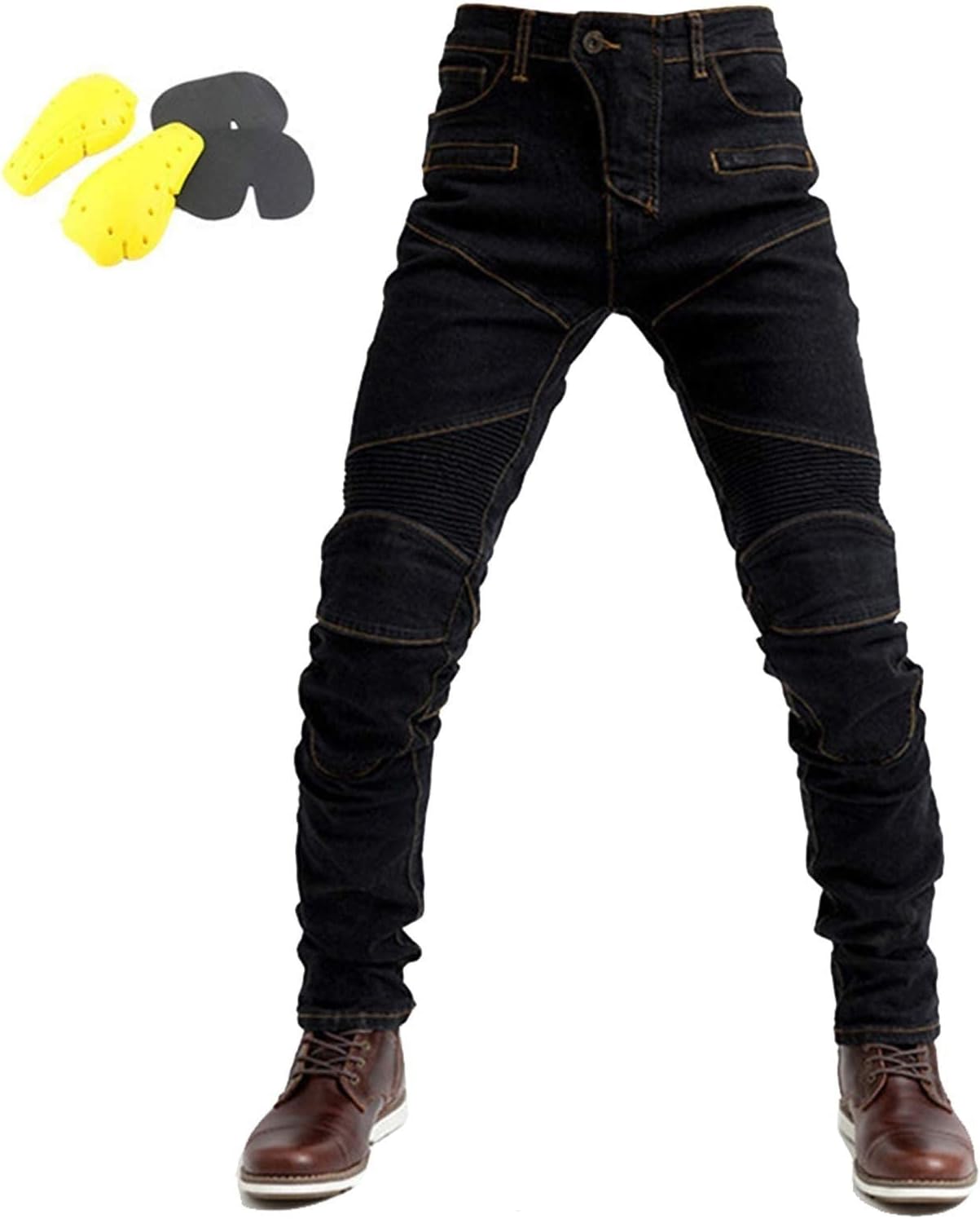 バイクライディングデニムジーンズ、ニーヒップアーマープロテクターバイカージーンズ、アウトドアデイリーおよびアウトドアサイクリングスポ