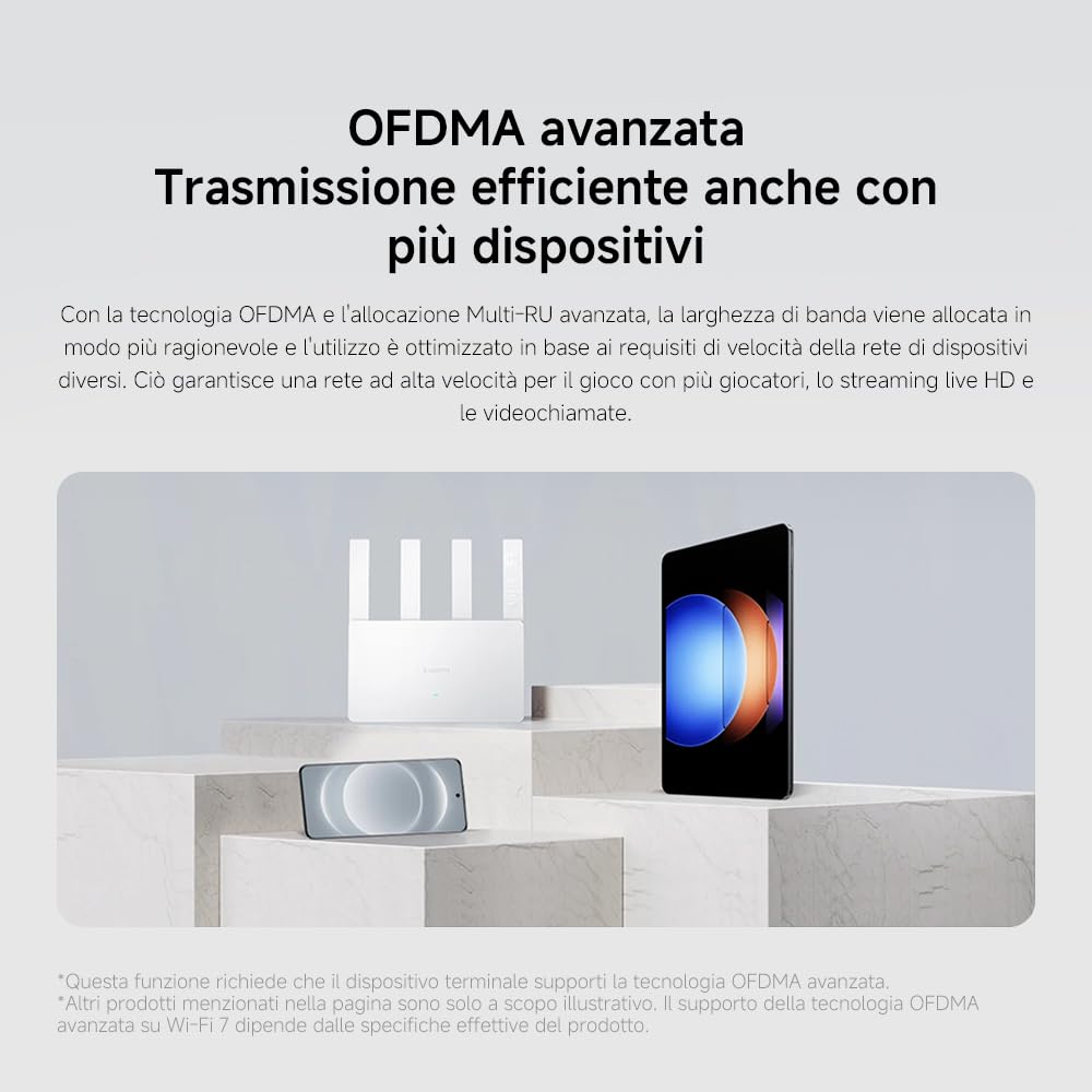 Router WiFi7 BE3600 - Porta 2.5G, Sistema Mesh, Tecnologia WiFi7 per Connessioni Futuro-Proof