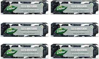Dabur Teeth Whitening Aktivkohle Zahnpasta, 6x100 ml