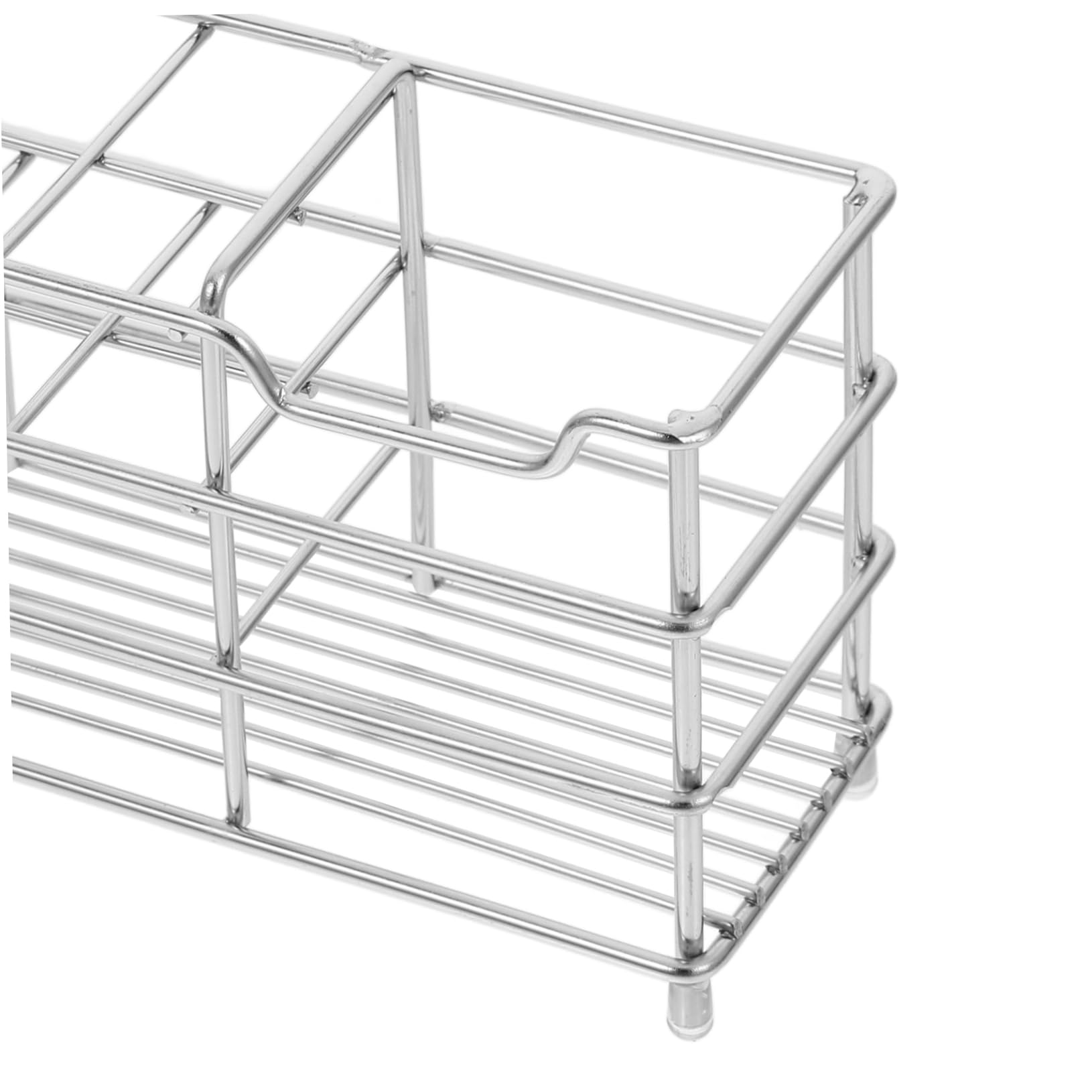Cabilock Escurridor De Cepillos De Esterilizado 3 Unidades Soporte para Cepillos De Accesorios De Baño Estante De Acero Al Carbono.
