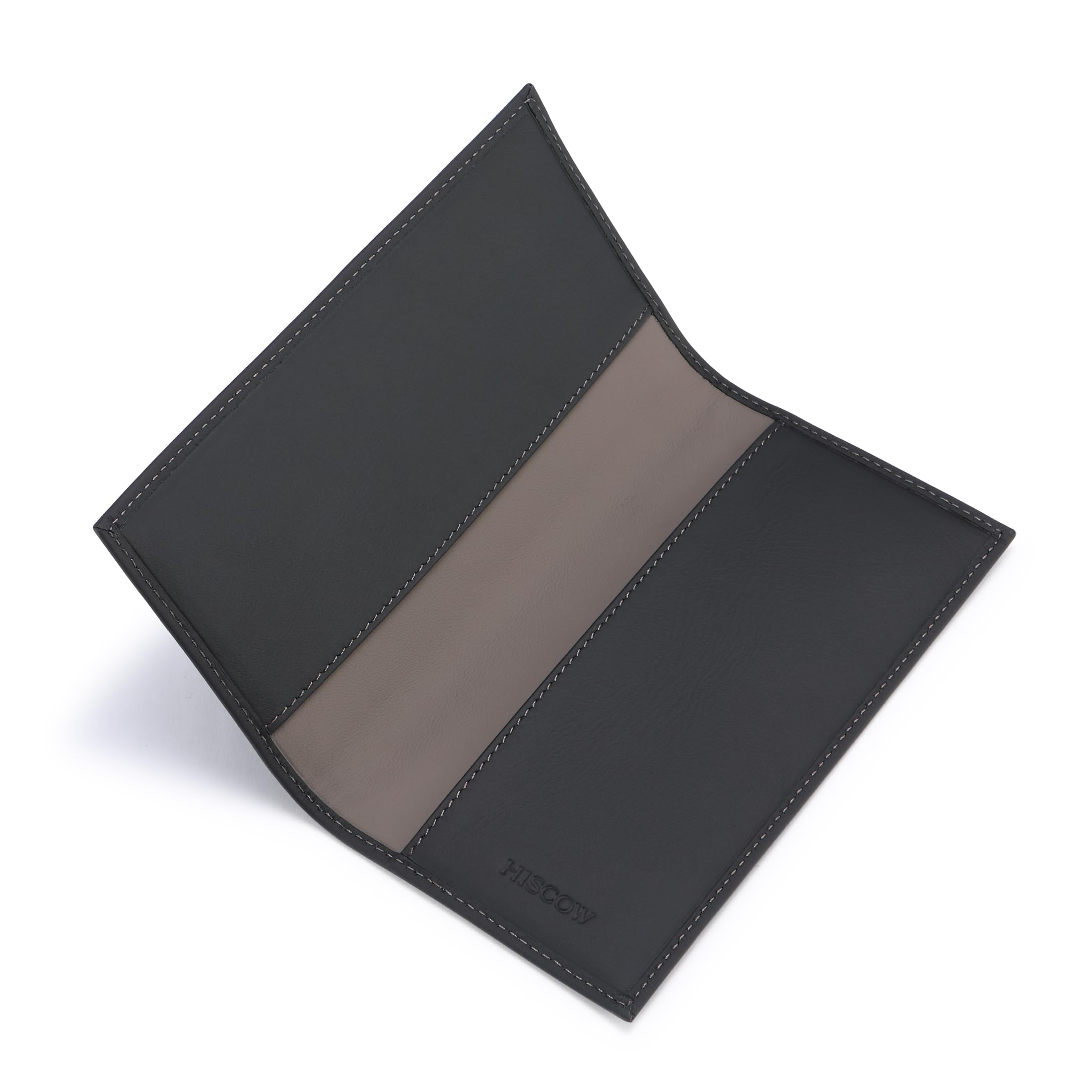 HISCOW Minimalist Checkbook Cover - Full Grain Leather