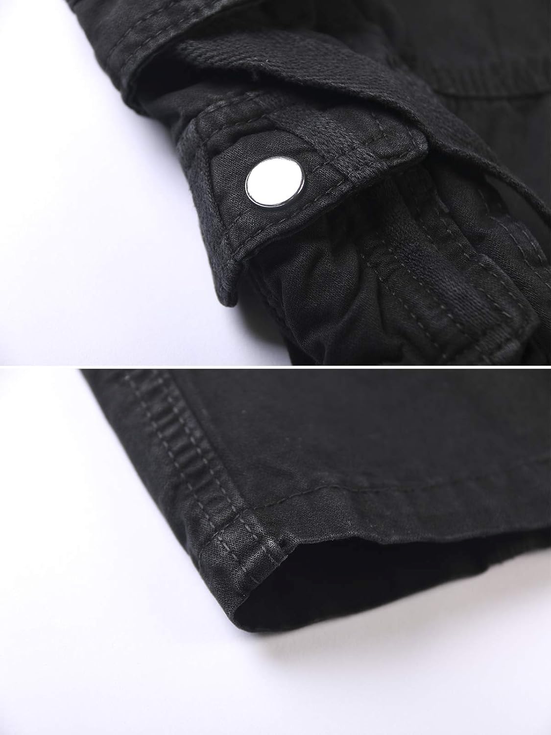 OCHENTA Men's Cotton Casual Baggy Cargo Work Travel Pants with Multi Pockets Relaxed Loose Fit (No Belt)