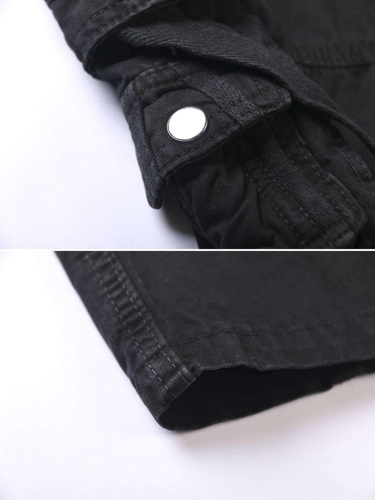 Aeslech Pantalones cargo de algodón para hombre, casuales, holgados, para el trabajo, senderismo, viajes, con bolsillos, ajuste holgado (sin cinturón)