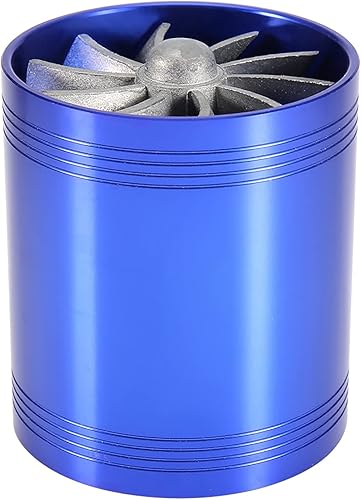 Miniatura 4 de Turbonador de entrada de aire, turbonador universal de entrada de aire para automóvil, turbina de doble ventilador, turbonador de entrada de aire,