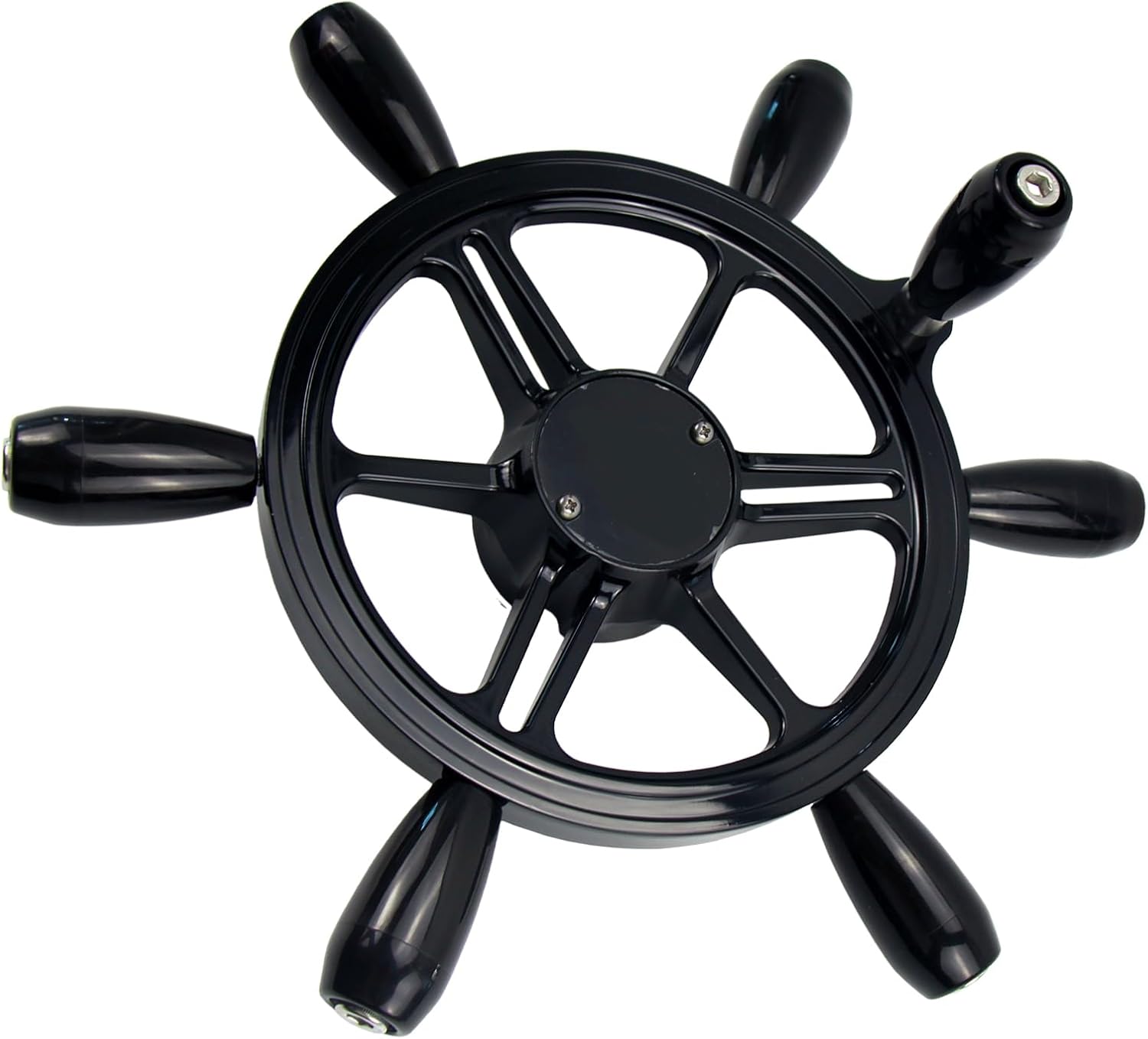 Aluminum 5-spoke Marine Boat Steering Wheel in 13 1/2" Diameter | Steeting Wheel with 3/4" Tapered Shaft (WH002)