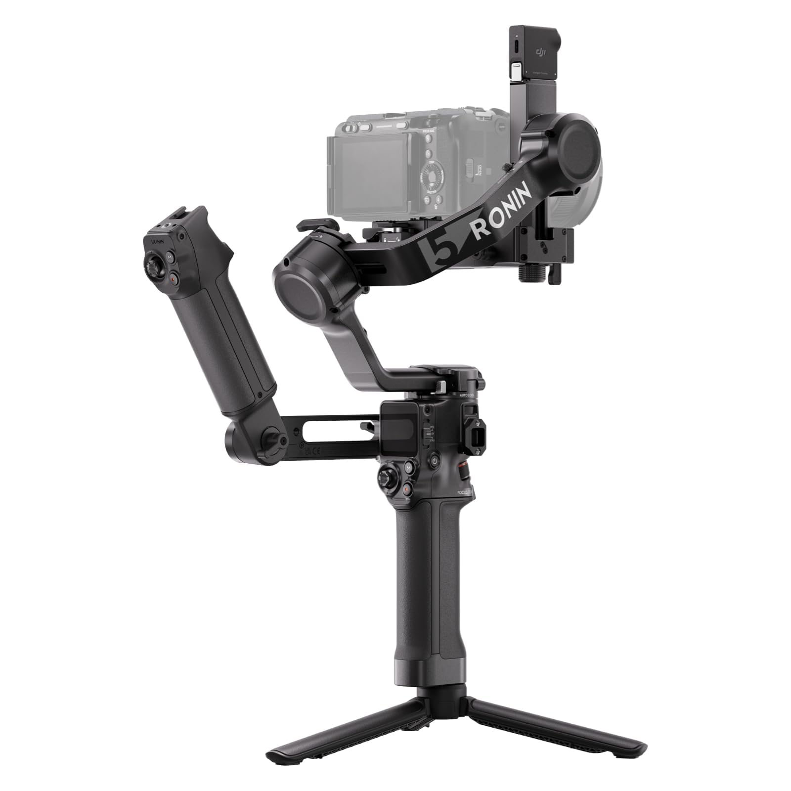 Photo 1 of DJI RS 5 Combo, Gimbal Stabilizer for Camera Canon/Sony/Panasonic/Nikon/Fujifilm, Intelligent Tracking, Electronic Briefcase Handle, Fine-Tuning Knobs, New Z-Axis Indicator