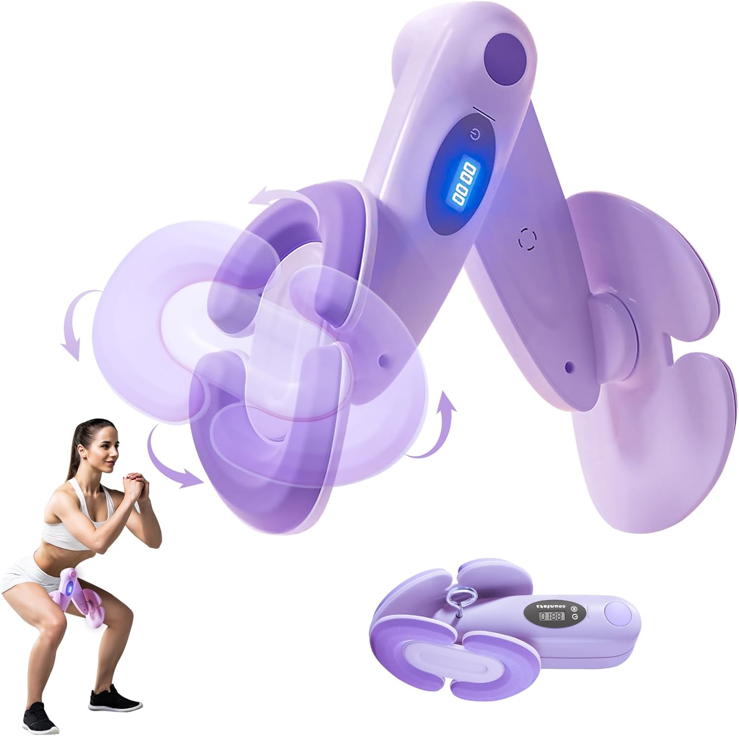 Keyoung Thigh Masters Hip Trainer Kegel Exerciser, Pelvic Floor Trainer, Inner Thigh Trimmer, Thigh Tensioner Exercise for Home Kegel Postpartum Rehab,Workout Equipment Kegel Exercise Products