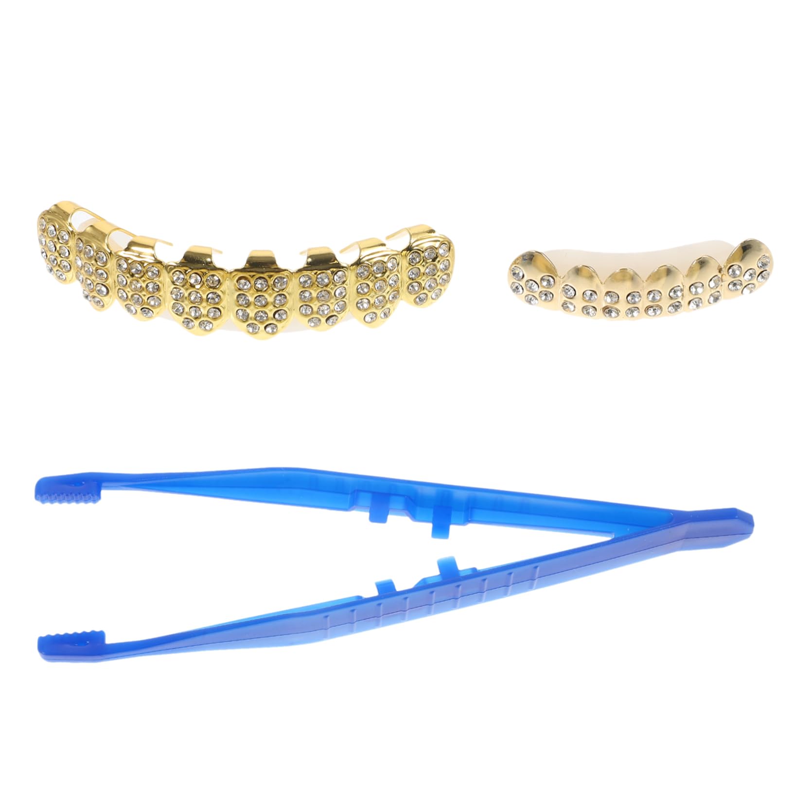 SHERCHPRY 2 set di gioielli bretelle decorative griglie dentali per feste in costume bocca denti griglie