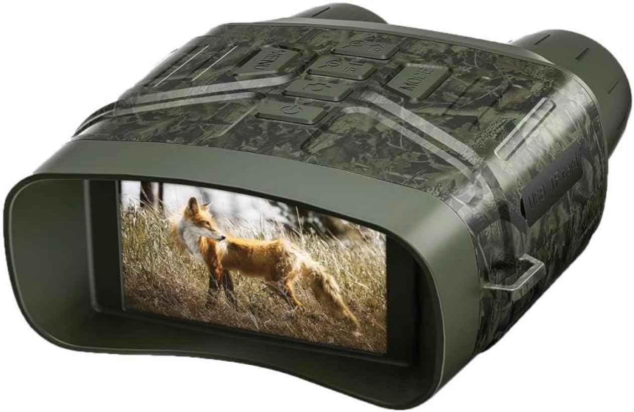 Nv4000 Binoculars with Day/Night Vision, Digital Zoom, 4K Video Recording, Micro SD Storage