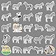 LYLSDSB Zebra Aufkleber 50 Stück Vinyl niedliche Cartoon Tier Aufkleber für Wasserflaschen Scrapbook Skateboard Telefon Laptop Auto,Wasserdicht Schwarze und weiße Zebra Aufkleber für Kinder Mädchen