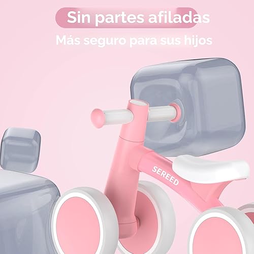 Miniatura 5 de SEREED Bicicleta de equilibrio con 4 ruedas para bebés de 1 año, niños y niñas de 12 a 24 meses, como su primera bicicleta y regalo de su primer
