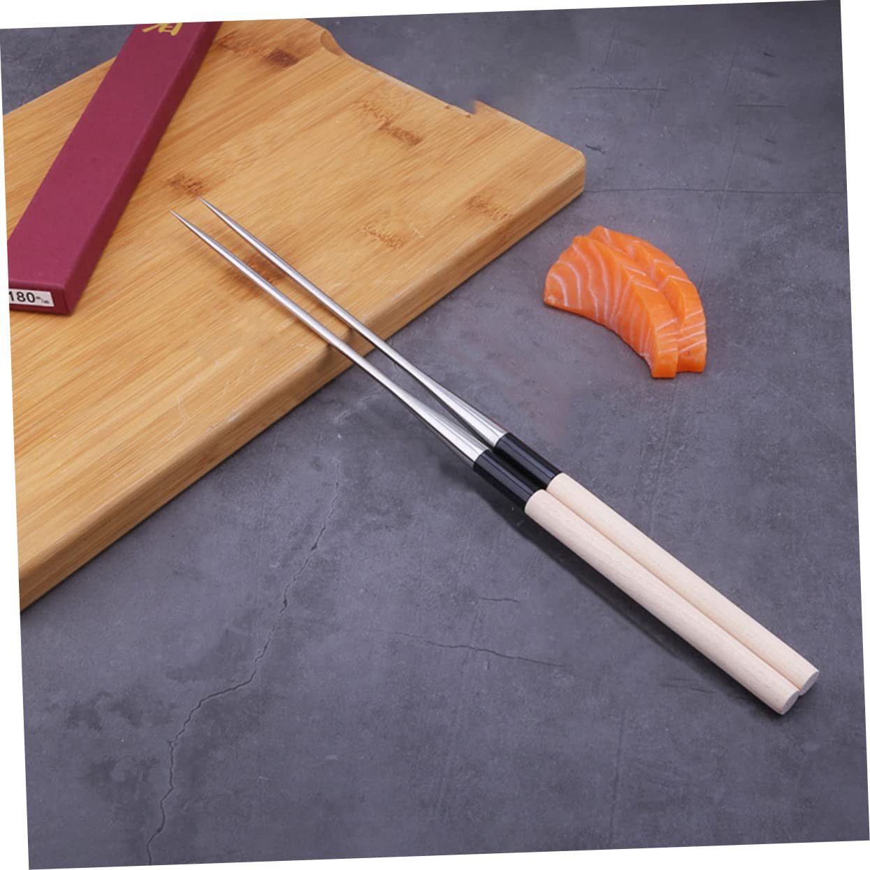 Baguettes Cuisine Japonaises à Pointe Fine en Acier Inoxydable 165 Mm, Légères et Réutilisables, pour Sashimi et Sushi la Maison Restauration,