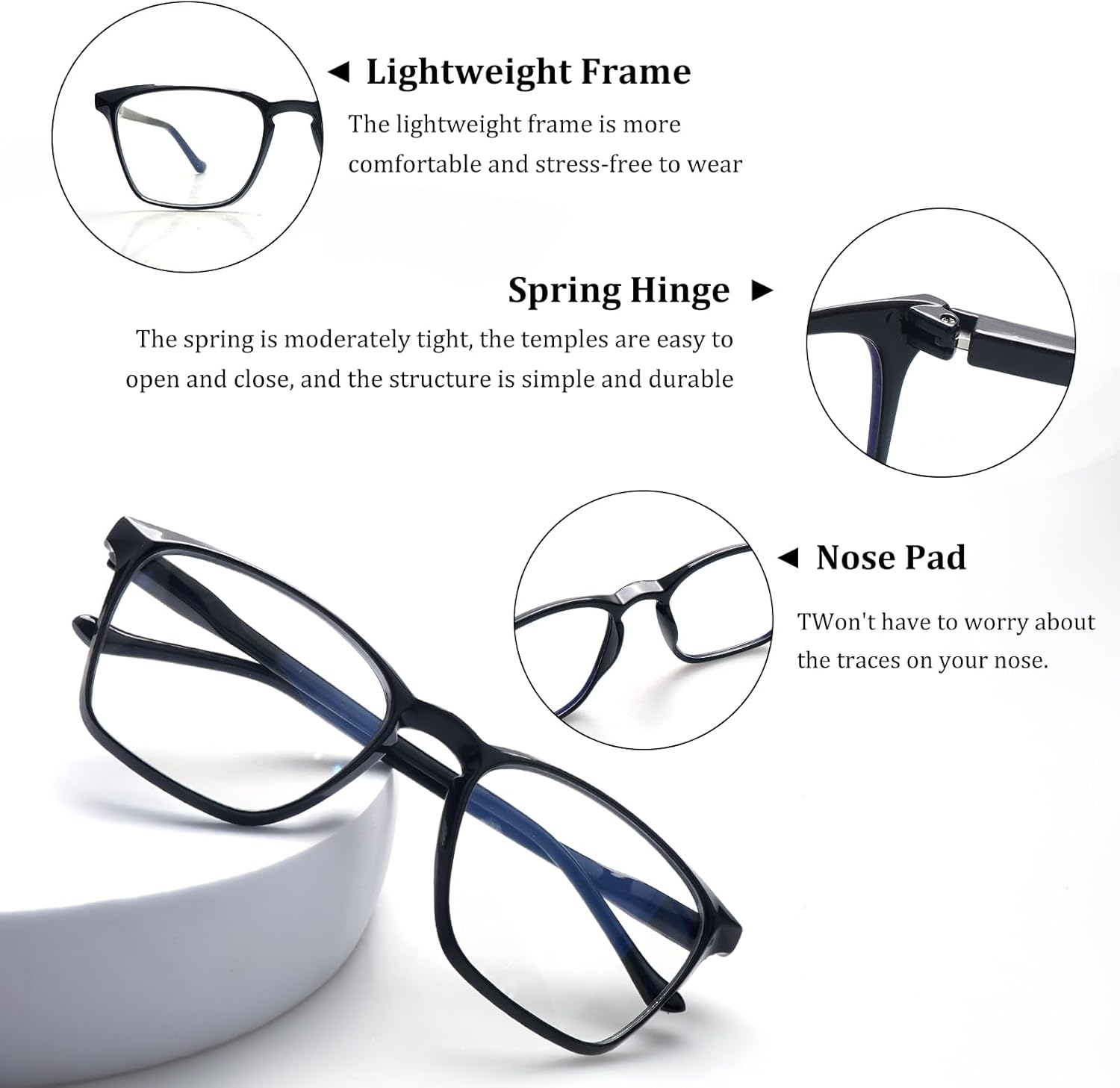 COJWIS 3 packs Progressive Multifocus Reading Glasses for Women Blue Light Blocking Reading Glasses Spring Hinge Readers - Image 4