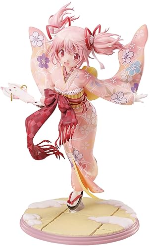 FuRyu Puella Magi Madoka Magica Side Story: Magia Record Madoka Kaname (Kimono Ver.) 1:7 Scale PVC Figure,Multicolor