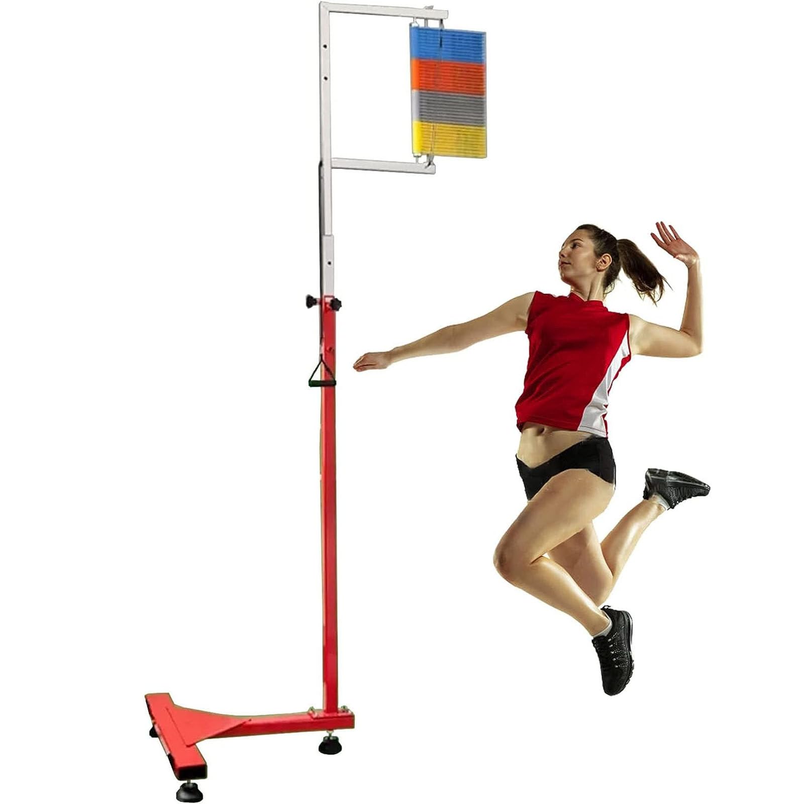 5.5-11.8ft Tragbarer Vertikaler Jump-Trainer, Volleyball-Training Vertikaler Herausforderer, Sprungmessungstester-Testgerät, Verwendung Für Basketball/Badminton