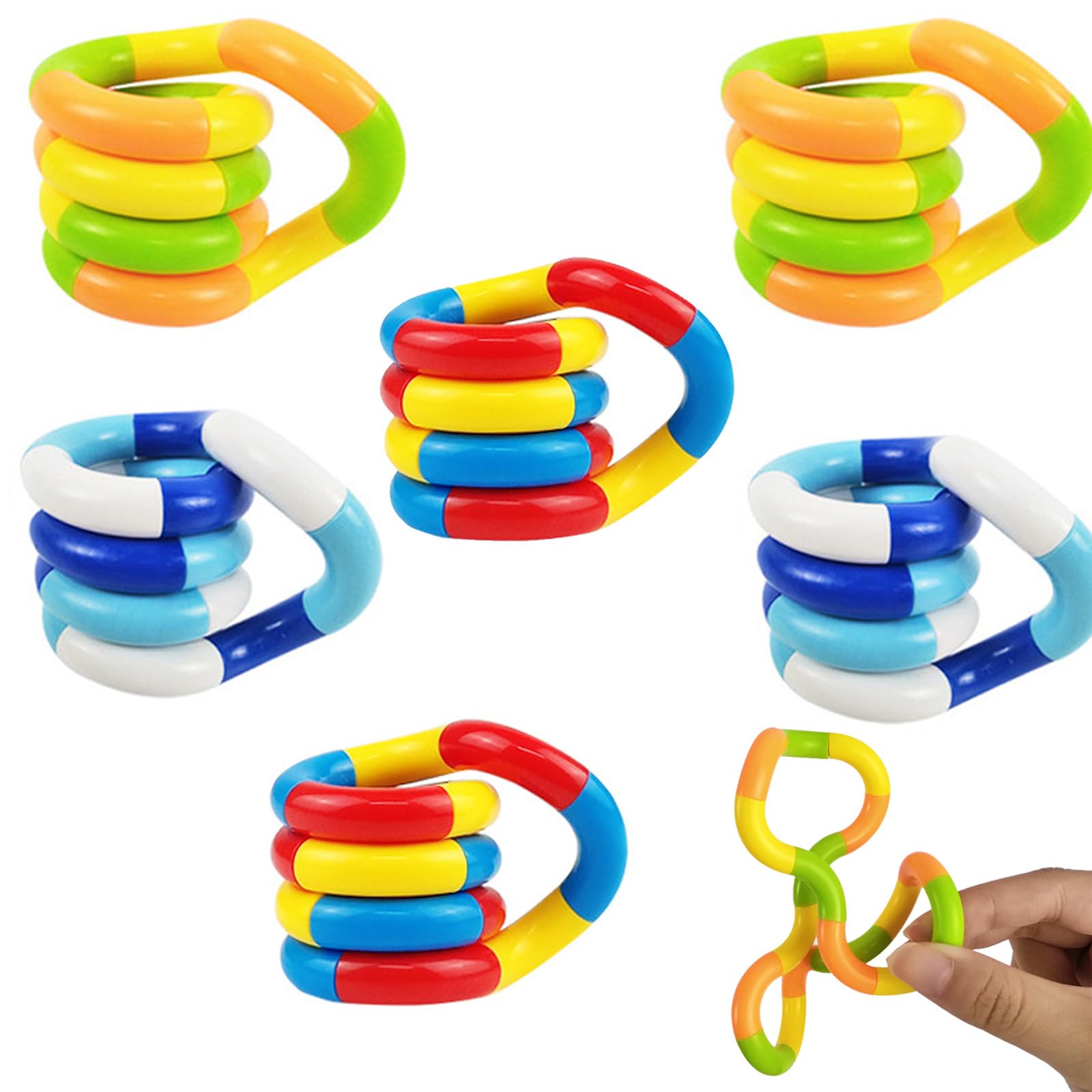 6 Pcs Tangle Fidget Toy, Fidget Toys Adults