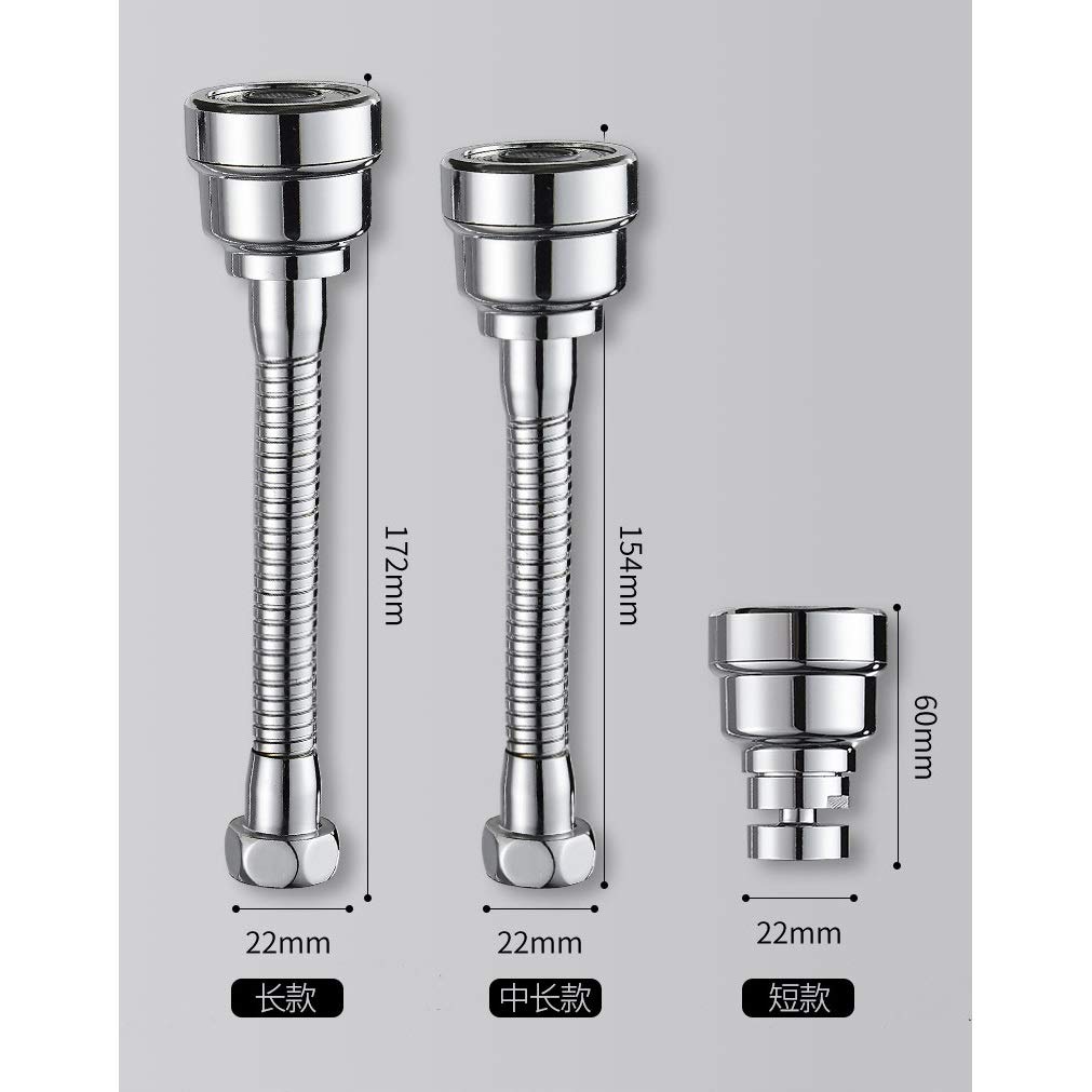 Grifo Giratorio para Cocina, burbujeador, aireador, alargador de Ducha, Ahorro de Agua, Boquilla a Prueba de Salpicaduras, Punta de Filtro para Grifo bucal