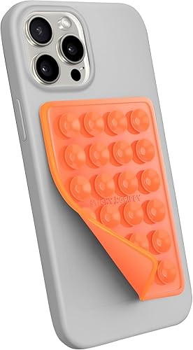 Miniatura 8 de StickyGrippy Sillicon - Soporte adhesivo para teléfono con ventosa, accesorio para teléfono para iPhone y Android, manos libres, espejo de ducha,