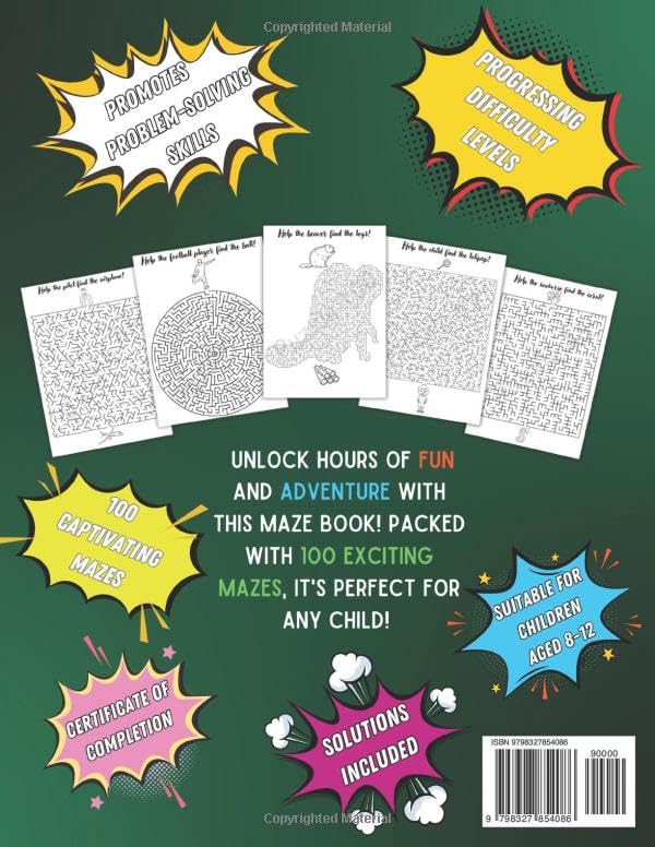 Maze Book for Kids Ages 8-12: The Ultimate Puzzle Adventure | A Fun Activity Book with 100 Mazes for Children Ages 8-12 (Smart Kids Challenge Collection) - Image 2