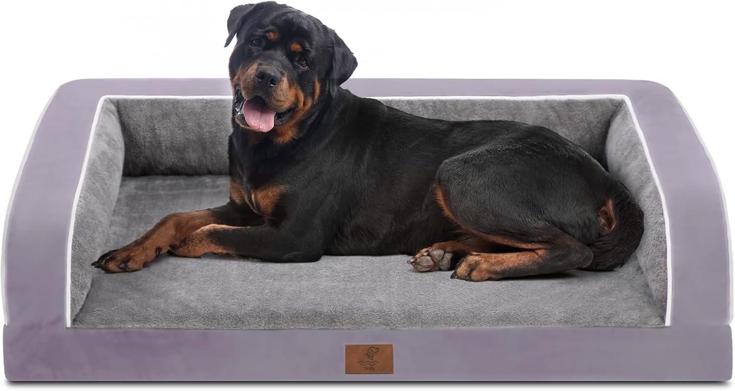 Yiruka Jumbo Dog Bed, Washable Dog Bed Sofa with Removable