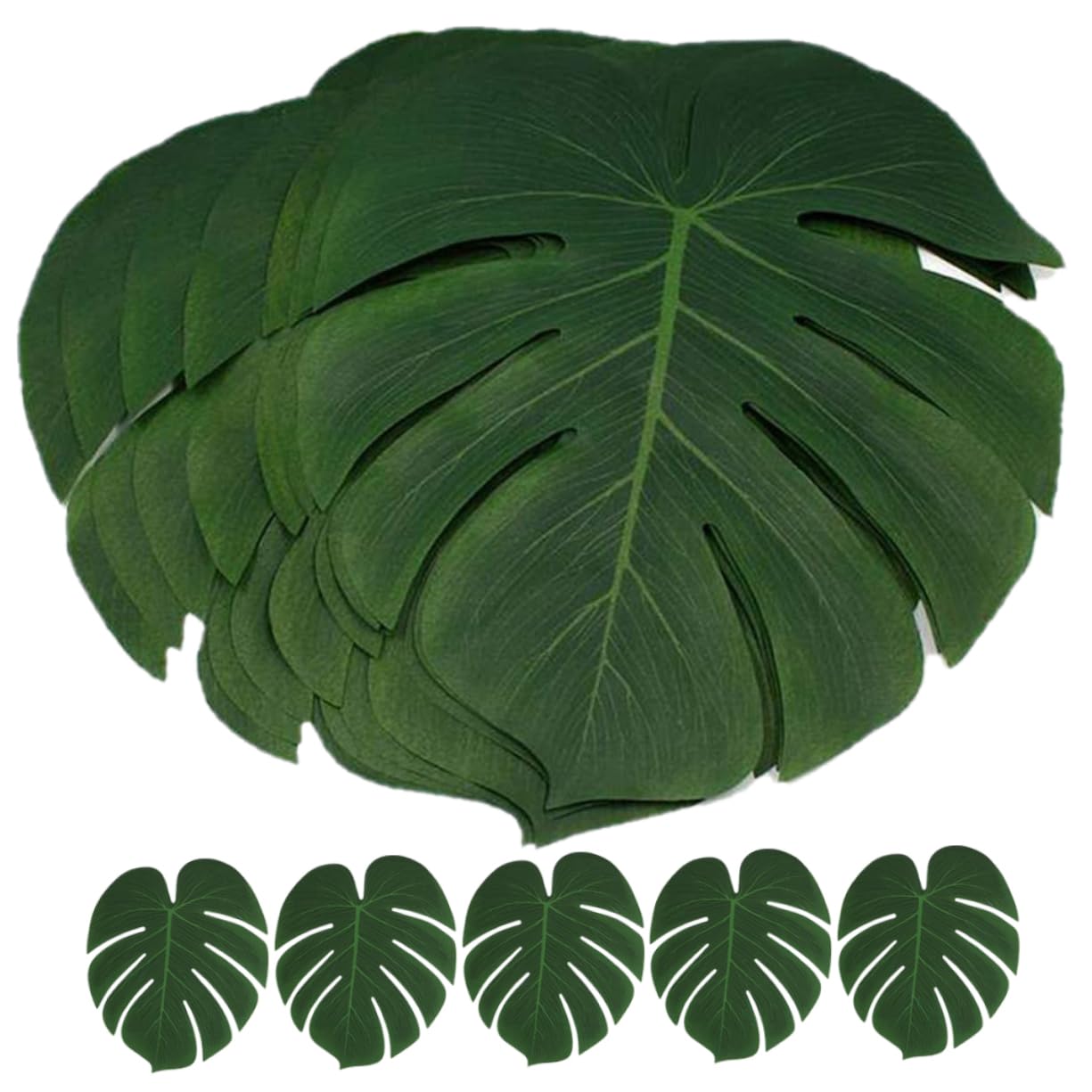 ABOOFAN 5 Set Di Foglie Artificiali Finte Decorative Per Casa Ufficio Festa Fogliame Tropicale Decorativo 12 Pezzi * 5