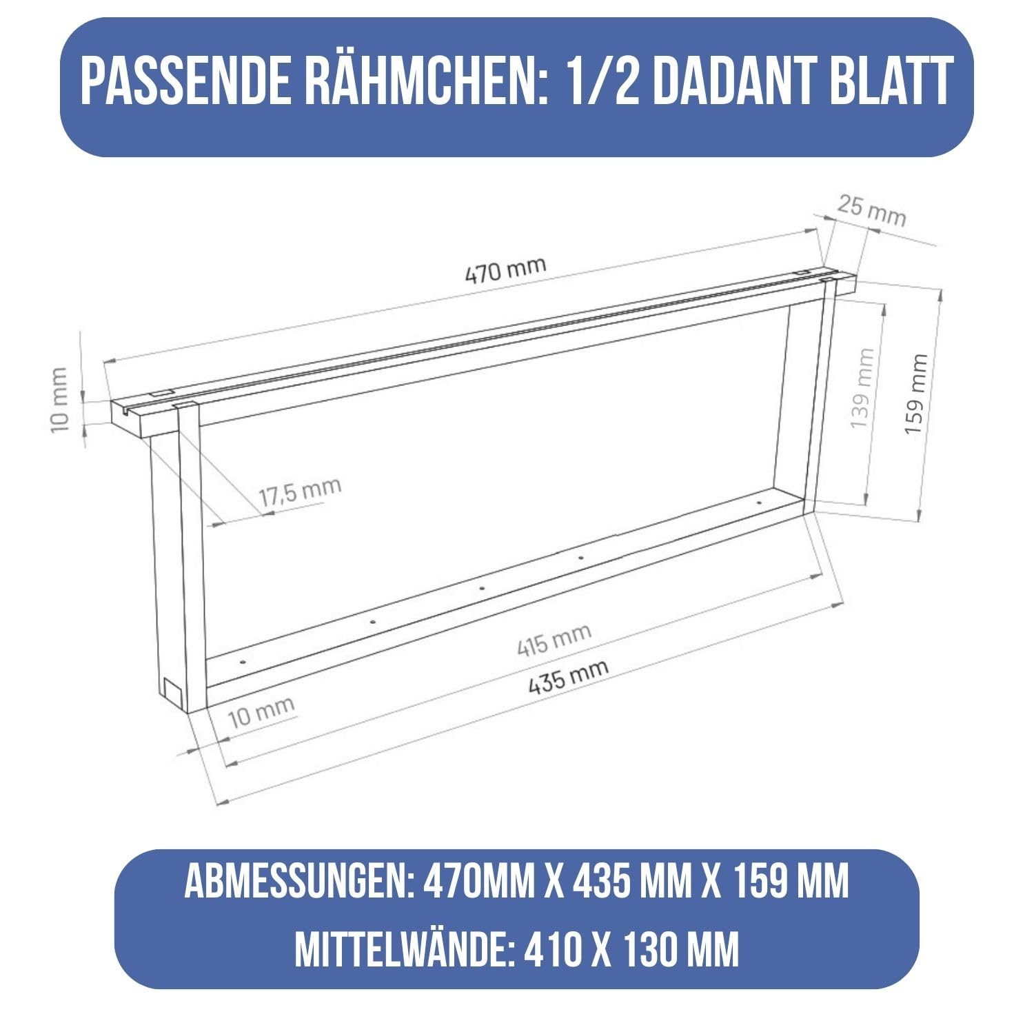 LYSON Bienenbeute Styropor Dadantbeute Dadant Blatt Beute OPTIMA Bienenstock-Set mit niedrigem Varroa-Kunststoffboden (DUNKELBLAU) für die Selbstmontage (Passende Rahmen:47×43,5x30cm;47×43,5x15,9cm)