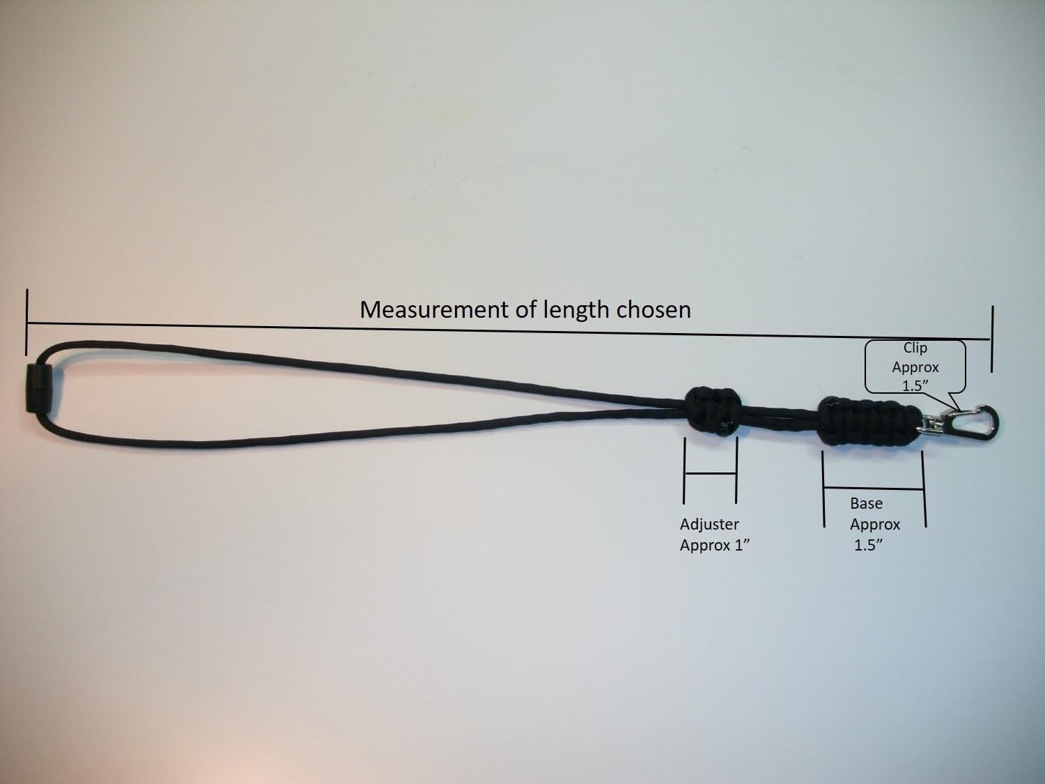 RedVex パラコード コブラ ネックストラップ 安全ブレークアウェイとアジャスター付き - メタルクリップ - 色とサイズをお選