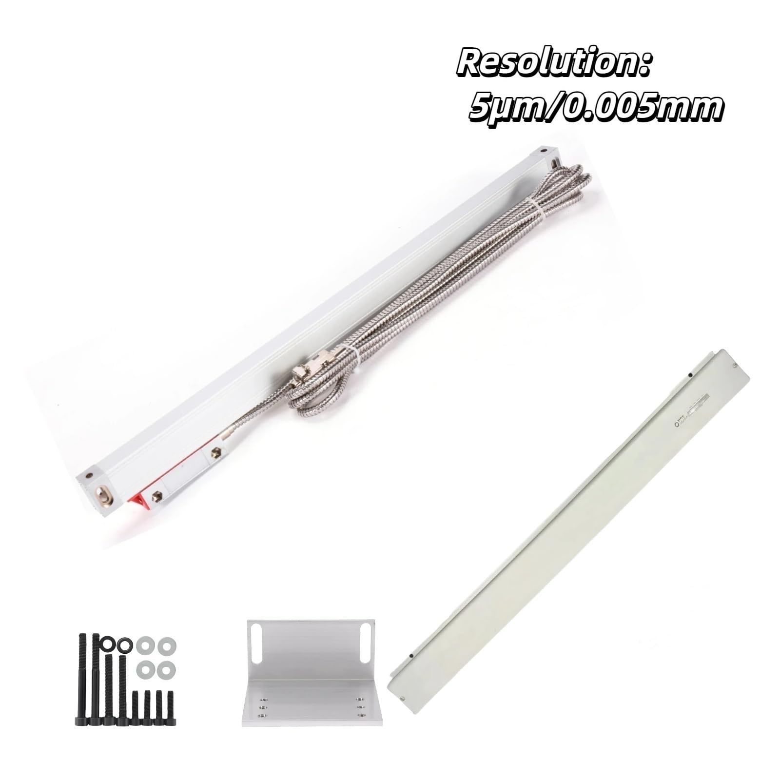 Enkoder liniowy, Liniał liniowy DRO 5um TTL tokarko-frezarka KA35 100 mm 150 200 250 300 350 400 Linijka kratowa Enkoder optyczny do frezarki DRO(100mm Travel)