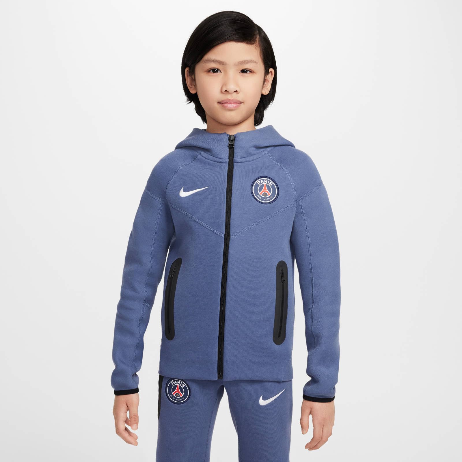Paris Saint-Germain Tech Nike bluza z kapturem z polaru dla starszych dzieci (chłopców), HJ6510