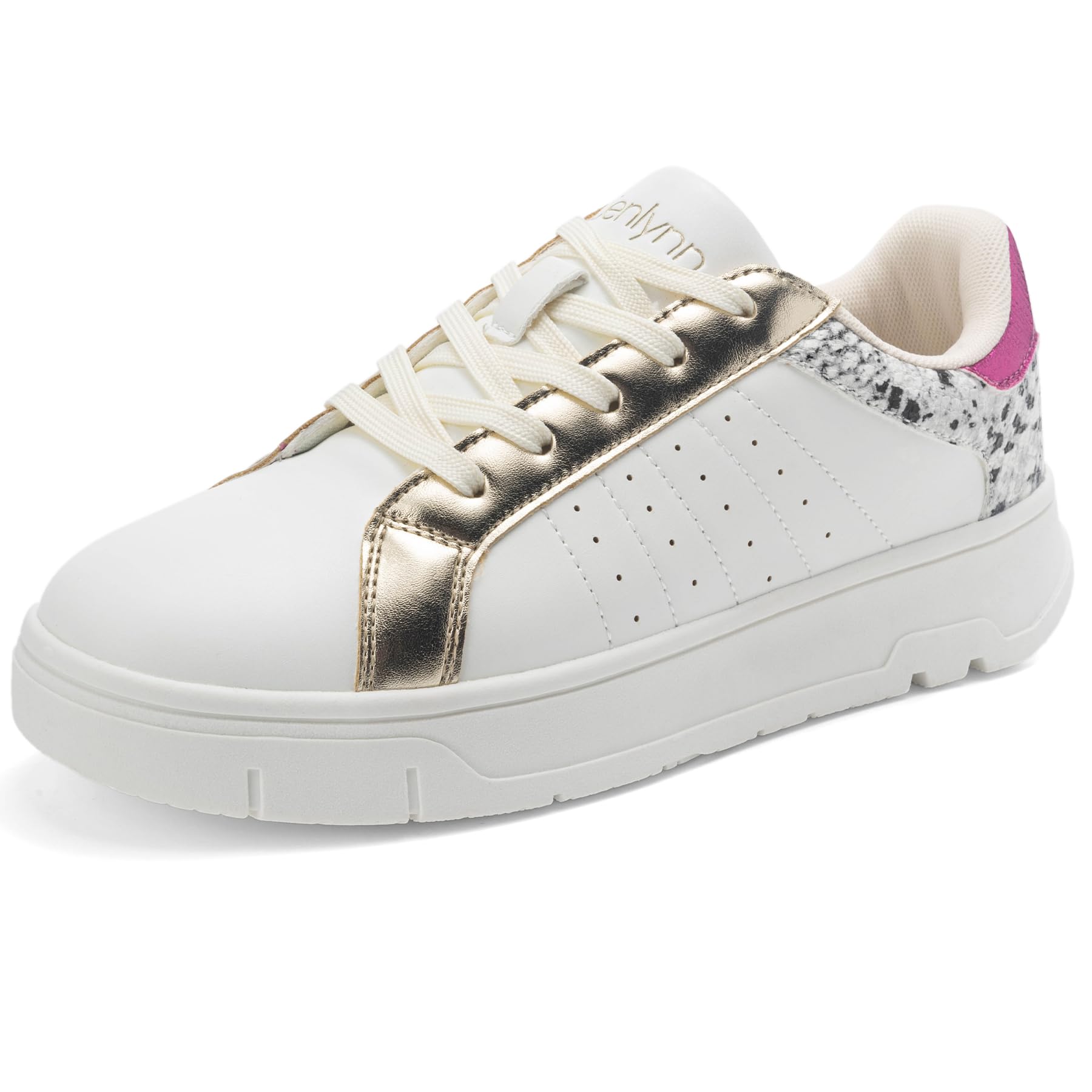 Cenlynn Damen Sneaker Mode Schuhe, Weiß, 39