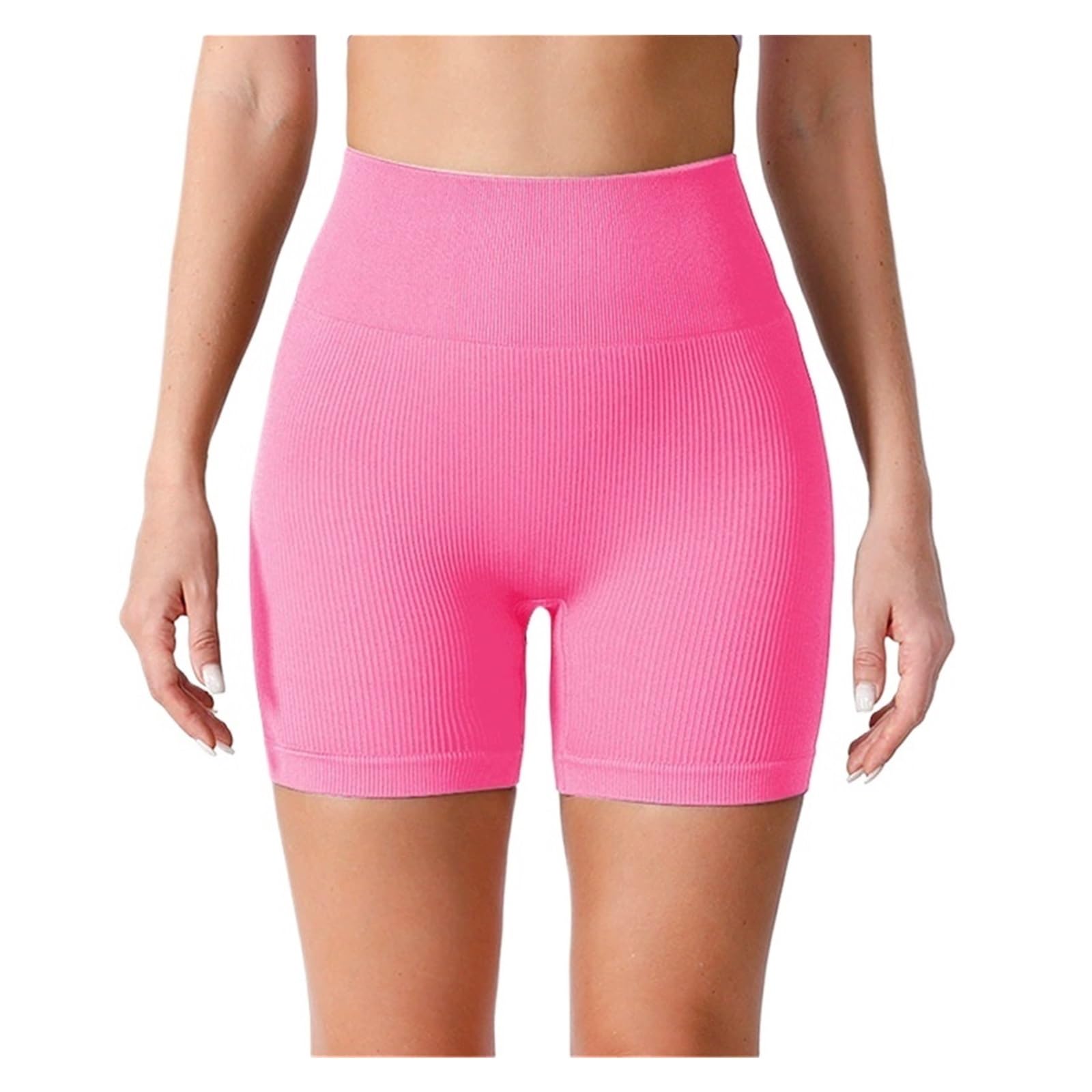 Yoga Pantaloncini Pantaloncini Sportivi a Vita Alta da Donna, Leggings da Yoga, Abbigliamento Sportivo da Donna for Interni ed Esterni(Red 2,L)