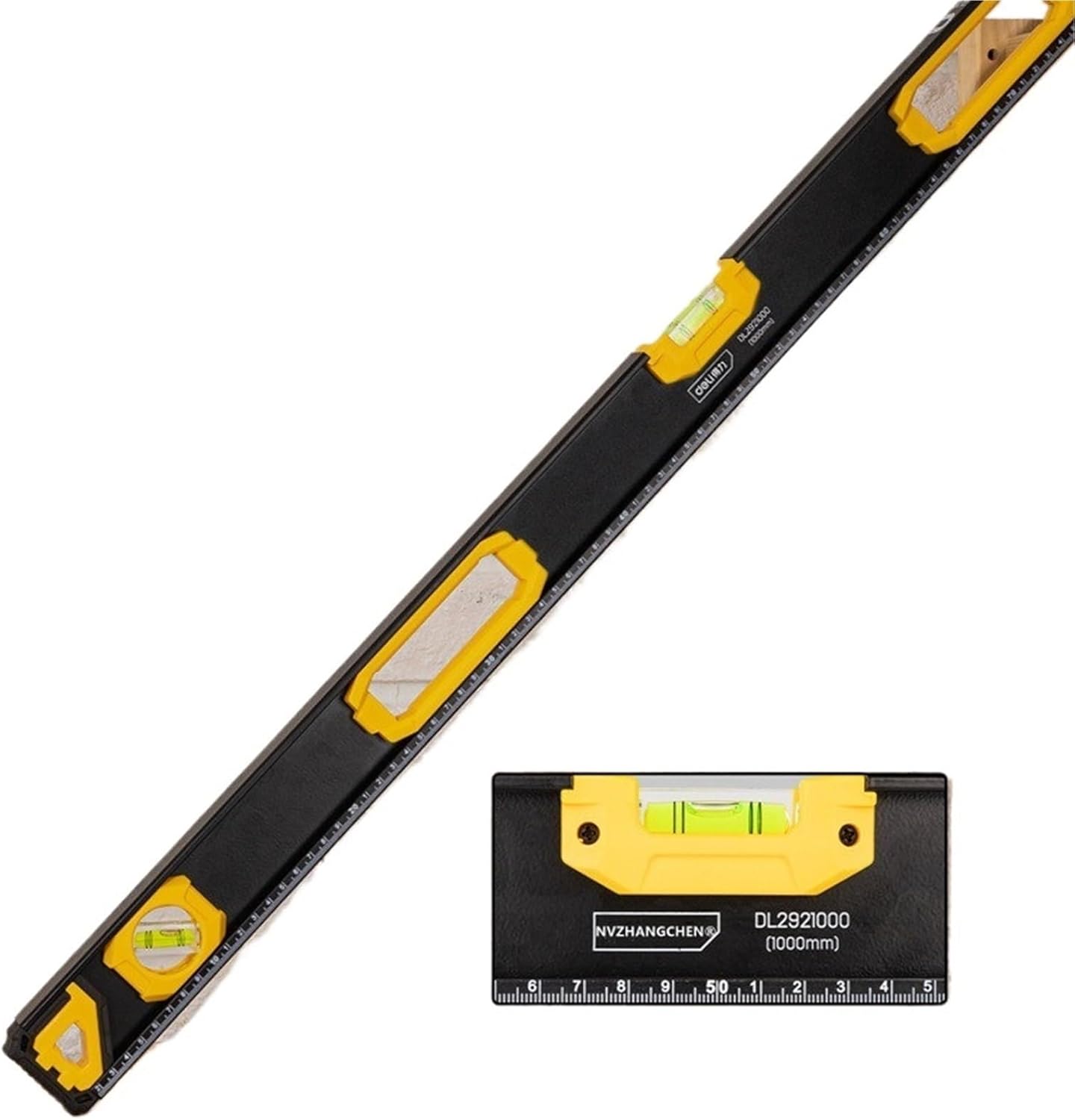 1pc Magnetic Ruler Spirit Level High Bearing Ruler Lever Bubble Balance Ruler for Home Decoration Measuring Tools(300mm)