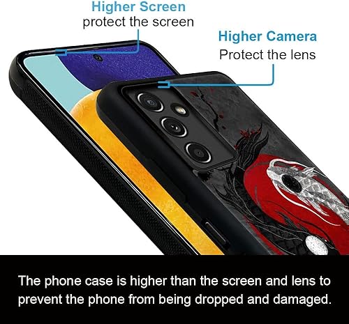 Miniatura 4 de DJSOK Funda compatible con Samsung Galaxy A14 5G, diseño de pez Koi japonés para niñas y hombres, patrón de protección contra caídas con funda de