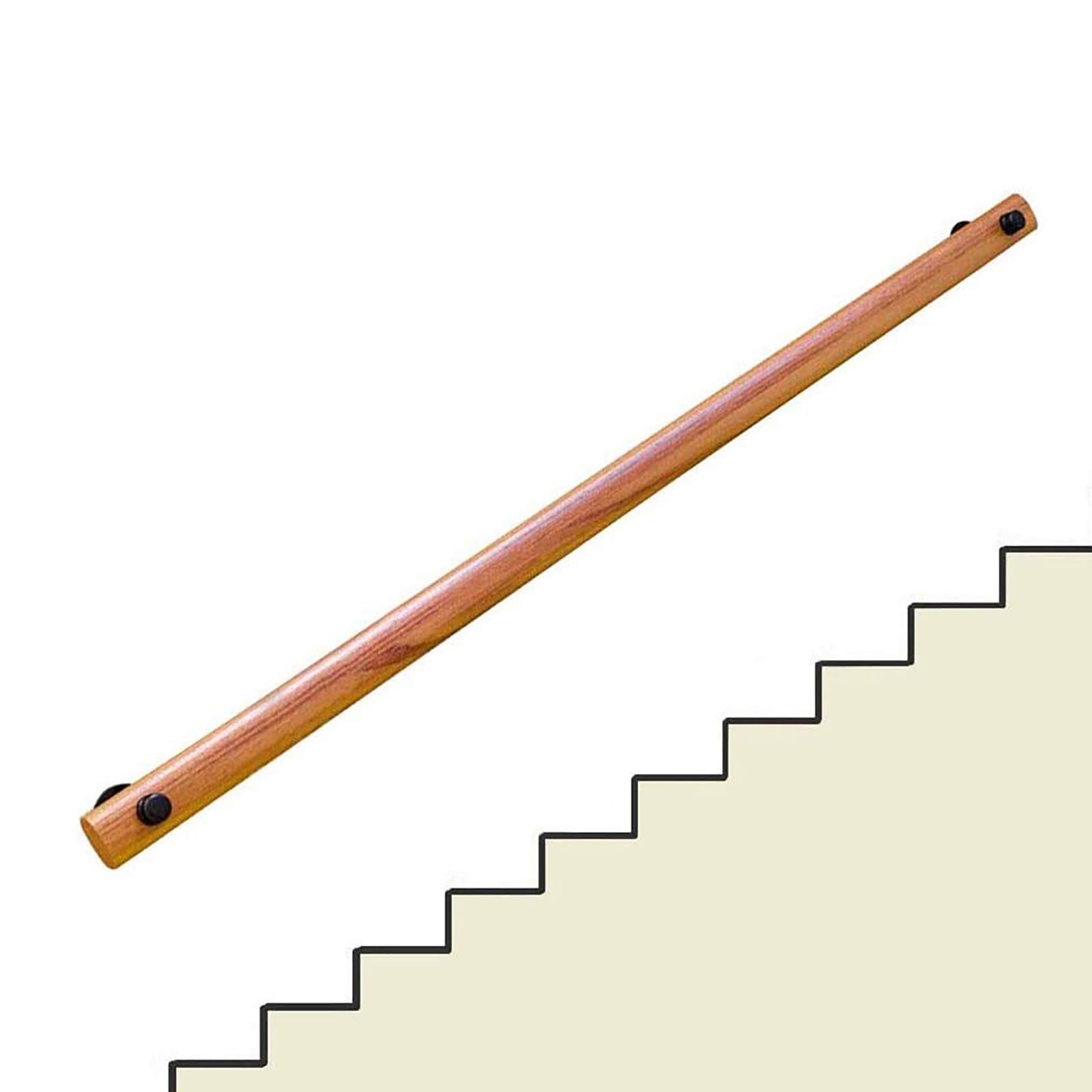 Rampe d'escalier en bois de pin massif design pour sécuriser votre loft moderne