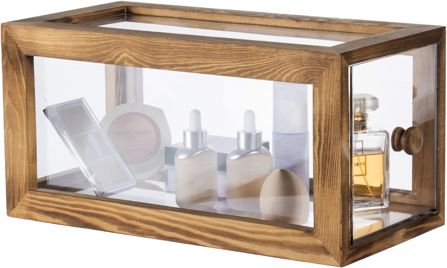 MyGift 13 Inch Cosmetic Display Box, Clear Acrylic