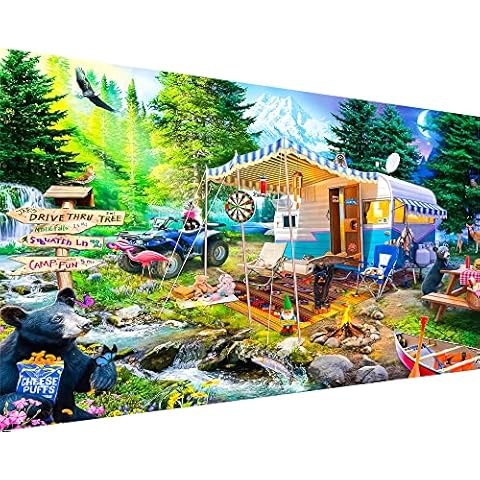 YALKIN 5D Diamond Painting Kits for Adults, Four Seasons Diamond Art Kits Full Drill Diamond Painting Kit for Adult Beginners, DIY Crystal Picture Art for Home Wall Decor 40x70cm/15.7x27.6in Cover