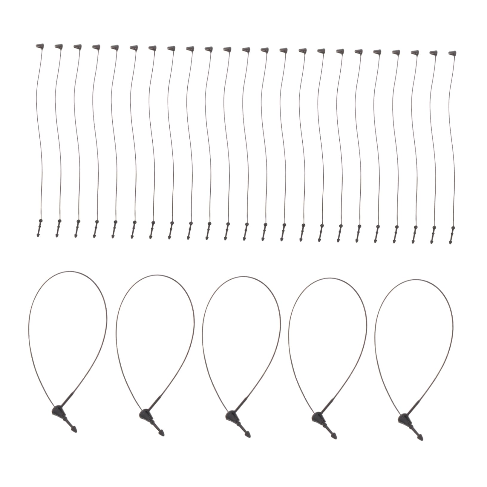 Hohopeti 2 Trademark Tag Rope Tagger Hanger Tag Clothing Tag Universal Locking Tag Fasteners Hanger Tags Security Loop Craft Show Fastener Retail Tag Plastic