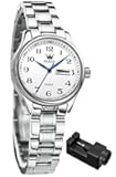Women Watches Business Dress Female Ladies for Small Wrist Watch Gold Silver Tone Stainless Steel Band Analog Quartz Day Date Waterproof Lady Watches