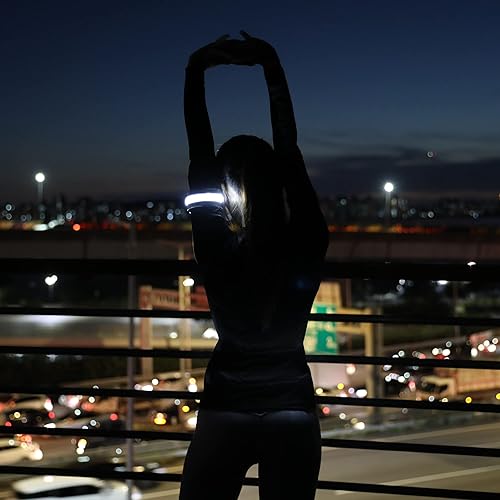 Miniatura 4 de BOIDA LED reflectante banda 1 unids  Equipo de alta visibilidad para correr, bicicleta, camping, caminar y ciclismo  USB recargable  más seguro que