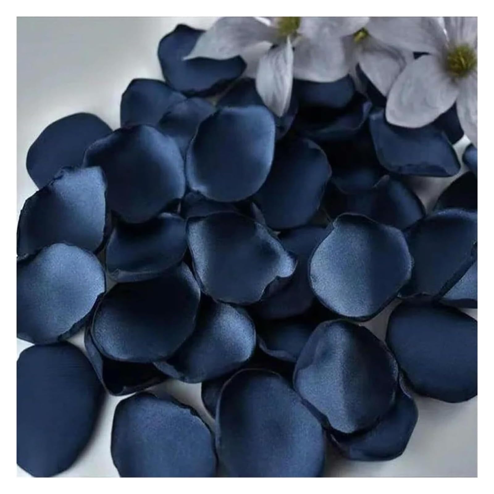 BPABDEITR Artificial Silk Satin Rose Petals Multicolor 200 Pcs(Navy)