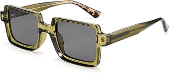 Dollger Retro Square Polarized Sunglasses for Women Men,Vintage 70s 80s Thick Frame Rectangle Trendy Sun Glasses DG528-2025