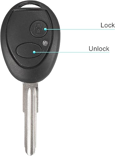 Miniatura 4 de X AUTOHAUX Llavero remoto de entrada sin llave de repuesto para Land Rover Discovery 1999-2003 2 teclas 315MHz ID73 CWE100710KIT N5FVALTX3