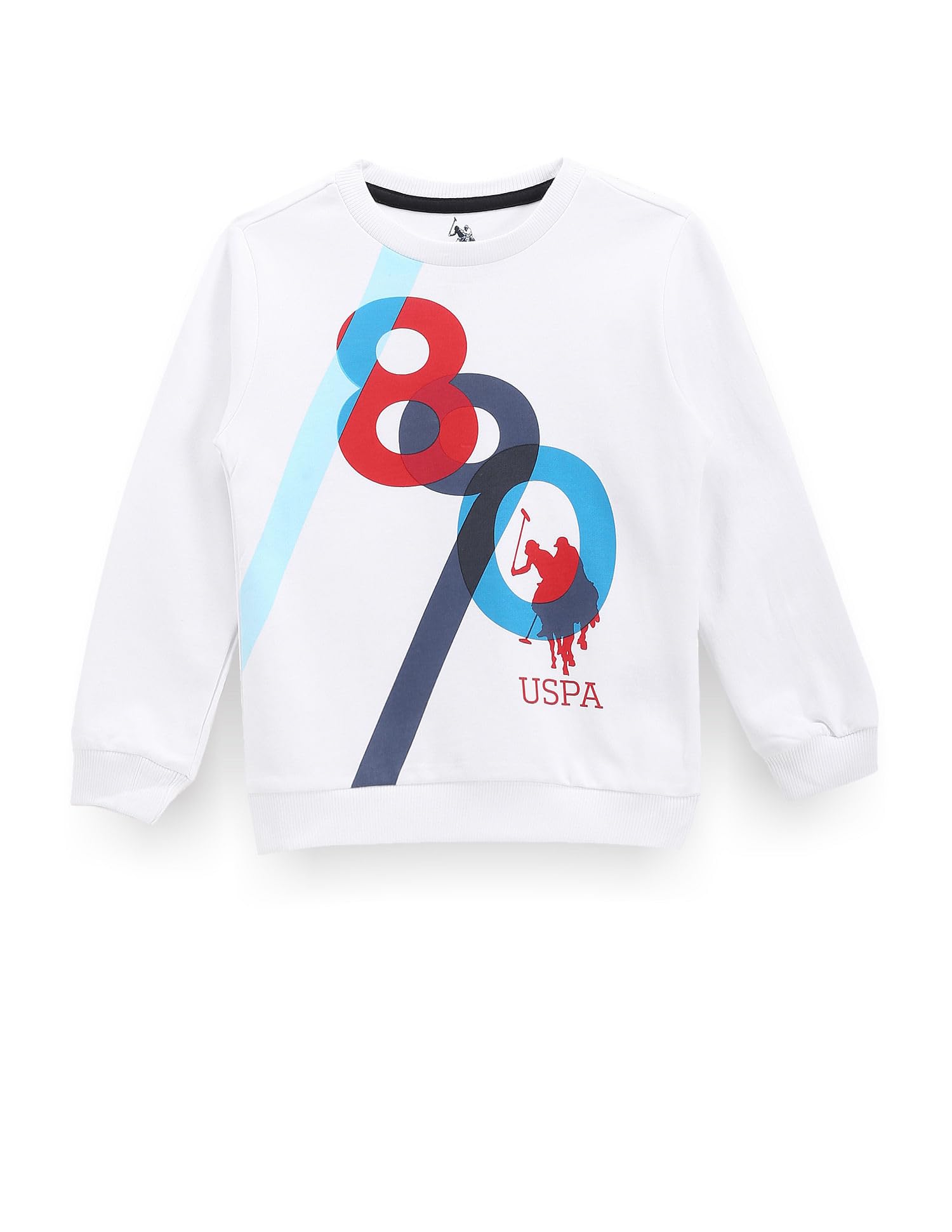 U.S. POLO ASSN. Kids Regular fit Cotton Round Neck Sweatshirts-picture-12