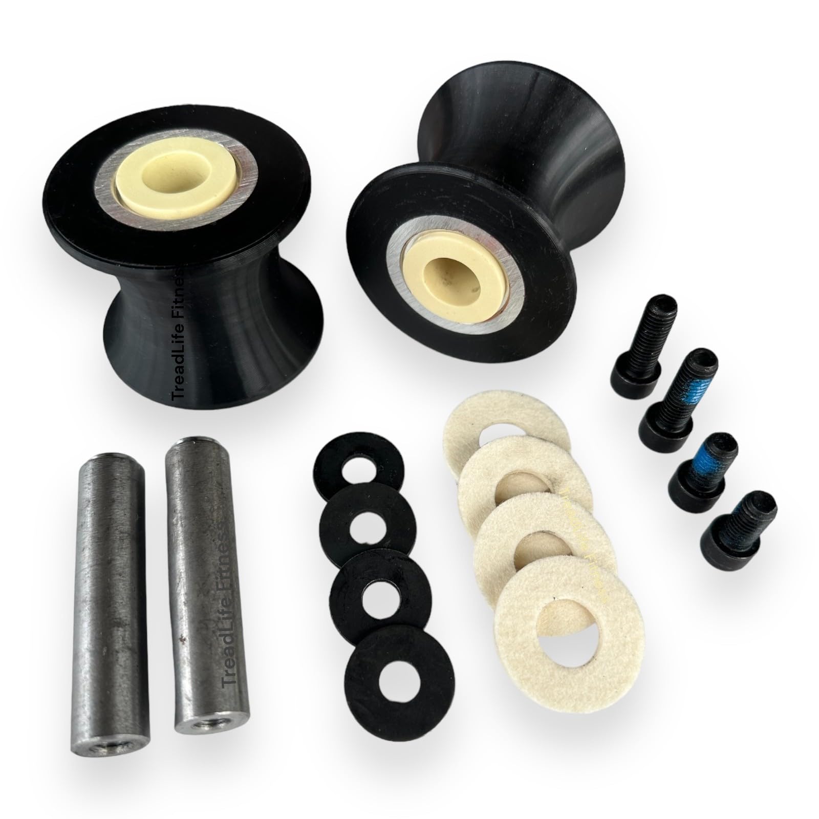 2 x Replacement Roller Wheels - Compatible with Bowflex Max Trainers M3 M5 M6 M7 M8 (Pair)