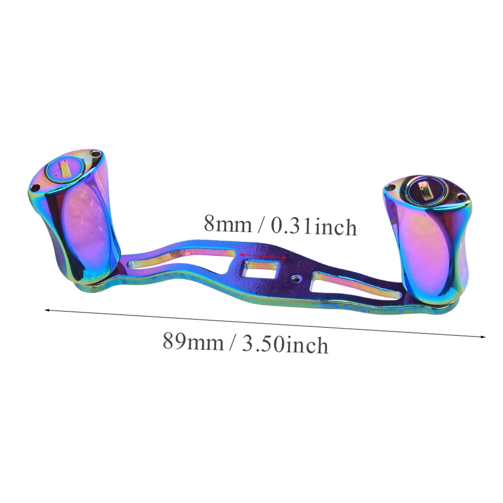 poignée de Moulinet de pêche, Bouton d'alimentation en métal de qualité supérieure, Bras à Bascule coloré et Durable, Accessoires de Remplacement pour la Modification de