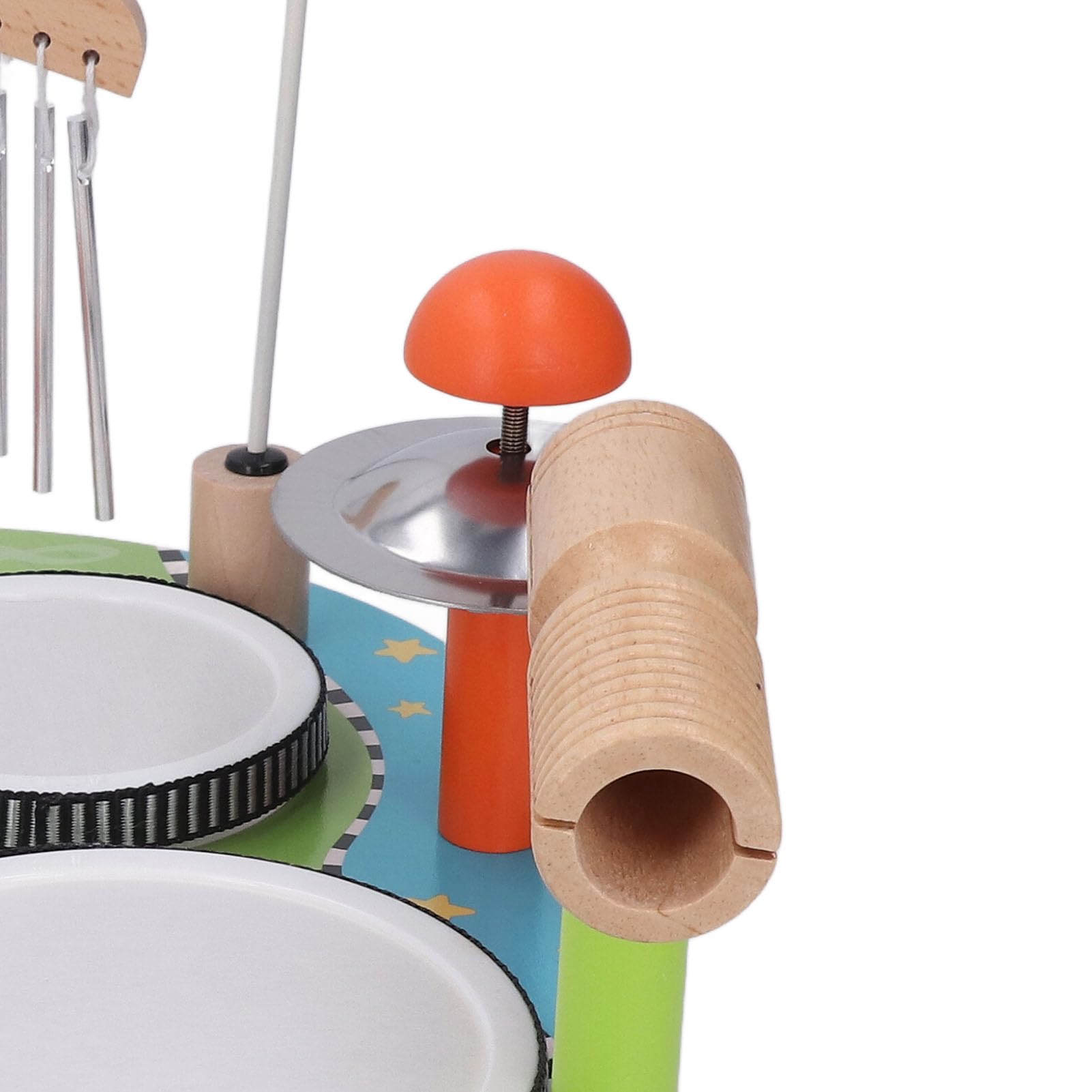 Juego de Batería para bebé con Campanas de Viento, Juguete Musical Educativo para Habilidades Cognitivas y Aprendizaje del Ritmo para Niños, 14,76 X 10,24 X 9,84 Pulgadas